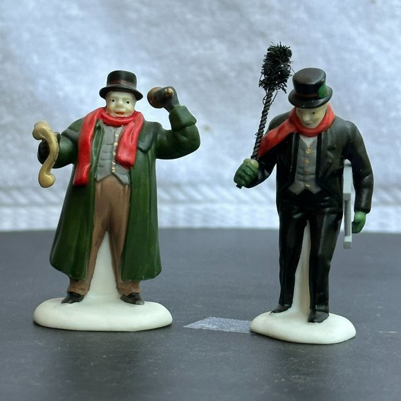 Dept 56 Town Crier & Chimney Sweep Dickens Village Christmas Accessory - 1990 - Picture 4 of 10